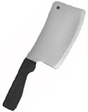 Plastic Horror Costume Accessory Butcher Cleaver Knife