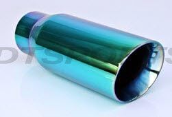 Green Color Burned 3" Double Wall Angle Cut 24113-AG