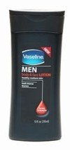 Vaseline Men Lotion, Body & Face, Extra Strength, 10 oz.