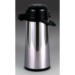 Coffee Airpot (Stainless Steel w  Black) (2.2L) by Stacks and Stacks