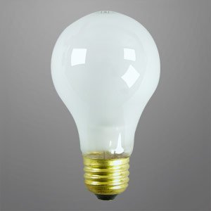 60 WATTS A19 FROSTED INCANDESCENT LIGHT BULB 20,000 HOURS LONG LIFE 120 VOLTS