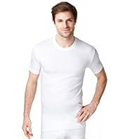 Short Sleeve Ribbed Thermal Vest