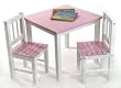 Lipper International 513PK Child's Table and 2-Chair Set, Pink and White