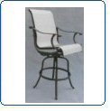 Grenada Sling Series Swivel Barstool Fabric A