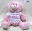 11" Tumbles Pink Bear w/ Embroidered eyes
