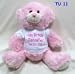 11" Tumbles Pink Bear w/ Embroidered eyes
