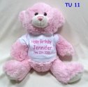 11" Tumbles Pink Bear w/ Embroidered eyes