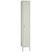 Lyon PP5032 Single Tier Steel Locker Unit with 1 Frame, 12" Width x 15" Depth x 72" Height, Putty