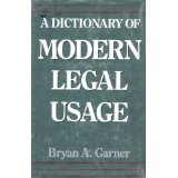 A dictionary of modern legal usage