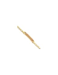 14k Tri-color Heart Link Child