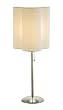 Adesso Clover Table Lamp, Satin Steel