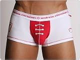 Andrew Christian Football Boxer White/Red
