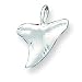 21aIIHHUtwL. SL75  Sterling Silver Diamond Cut Shark Tooth Pendant with