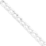 Sterling Silver Fancy Link Bracelet w/hook QG1313-8.5
