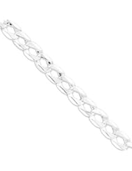 Sterling Silver Fancy Link Bracelet w/hook QG1313-8.5"