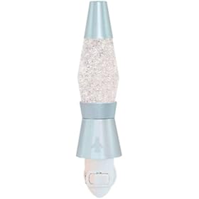 Lava Lite 9950-6 Silver Base Night Light, Clear Glitter, 6-Inch by Lava Lite