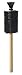 Beaker Wire Brush, White, 6", Nylon