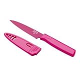 Kuhn Rikon Colori Serrated Paring Knife - Fuschsia