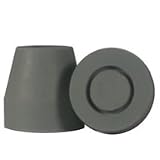 Cane Quad Tips 5/8 Inches Gray - 4/Pack Harvy