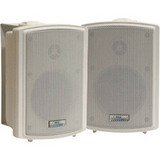 PylePro - 3.5'' Indoor/Outdoor Waterproof Speakers w/15 Watt 70V Transformer - PDWR3T