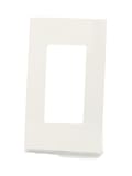 Leviton 80301-0SW 1-Gang Decora Plus Wallplate Screwless Snap-On Mount, White