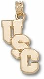 Univ Of South Carolina "Usc" Staggered 3/4" Sterling Silver Charm/Pendant