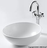 Kraus Ceramic Series Vessel Sink White Round KCS-41