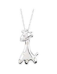 Gert The Giraffe Waggles Pendant W/Chain Sterling Silver 17.25X08.50 mm Gert The Giraffe Waggles Pendant
