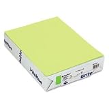 Mohawk Brite-Hue Ultra Lime 20 lb 8 1/2 x 11 Inch Text Paper 500 Sheets (10126-1)
