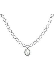 Sterling Silver 18" Cultured Mabe Pearl Necklace