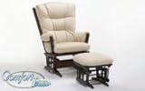 Dutailier Grand XL 2-Post Style Glider with Comfort Plus Cushions - Model 916