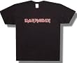 IRON MAIDEN - Distressed Logo - Black T-shirt