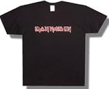 IRON MAIDEN - Distressed Logo - Black T-shirt