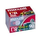 Maxell(R) Cassette Audio Tape, 90-Minute Normal Bias Standard, Pack Of 5