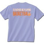 I'd Rather Be Playing Basketball Short Sleeve T-Shirt-Youth - Shirts