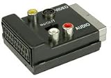 SCART break-in/out adaptor - A/V and S-VHS, nickel plated (Product Code: 50286 P108.197)