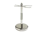 RoyalShave Chrome Safety Razor and Brush Stand