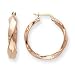 Jewelry : 14k Rose 5mm Twisted Hoop Earrings