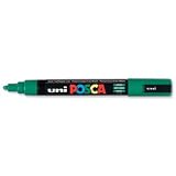 Brand New. uni Posca PC5M Marker Medium Tip Line Width 1.8-2.5mm Green Ref 9002103 [Pack 12]