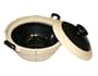 Large Chinese Clay Pot (2.5 qt) with Two Handles