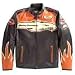 Apparel : Harley Davidson Mens Victory Lap Screamin' Eagle Leather Motorcycle Jacket, with Screamin' Eagle Graphics. 98280-07VM