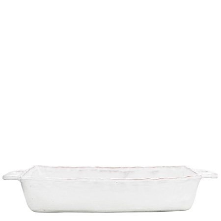 Vietri Bellezza White Medium Rectangle Baking Dish