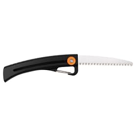 Fiskars 9257 6-Inch PowerTooth Sliding Pruning Saw with Carabiner Clip