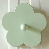 Wooden Flower Wall Peg - Green