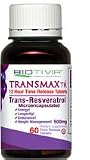 Transmax 12 Hour Time Release Tablets ~ 500mg Pure Natural Trans-Resveratrol ~ Exceptional Anti-Aging Antioxidant ~ 60 Time Release Tablets