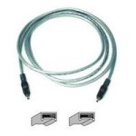 104108: Belkin IEEE 1394 FireWire Compatible Cable (4-pin/4-pin) - 1.8 M (6 feet) (CF1200AED06)