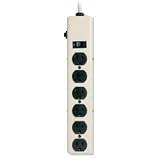 Phillips #209TV TV 6 Out Metal Power Strip