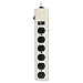 Phillips #209TV TV 6 Out Metal Power Strip