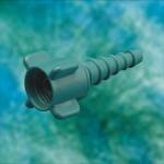 Adapter Disposable Nipple&nut Barbed Hose Standard Diss Trheaded 02 Outlets