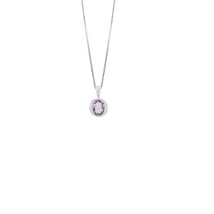 Boma Sterling Silver Amethyst Necklace, 18 by